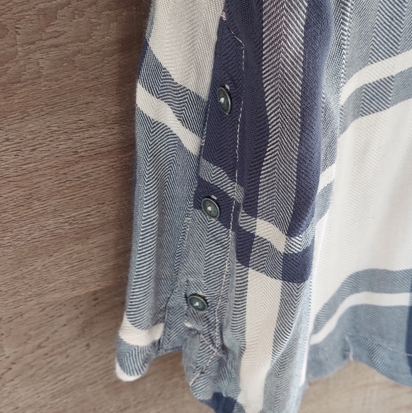 Free People Pink and Blue Oversized Plaid Tunic XS - Picture 6 of 6